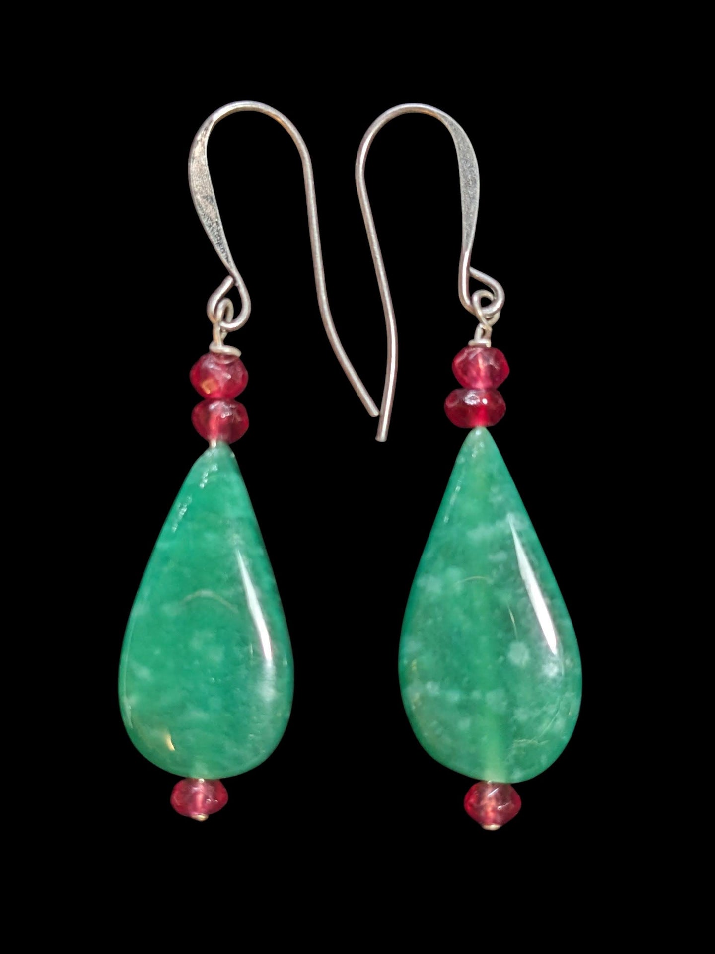 amazonite teardrop earrings