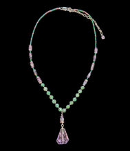 amethyst & fluorite set