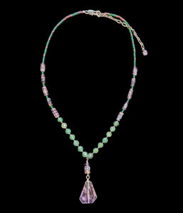 Amethyst & Fluorite Set