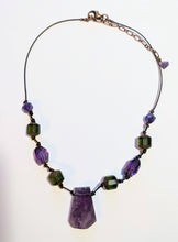 amethyst & olive glass set