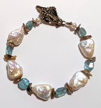 pearl & apatite bracelet