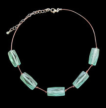 faceted aqua glass set