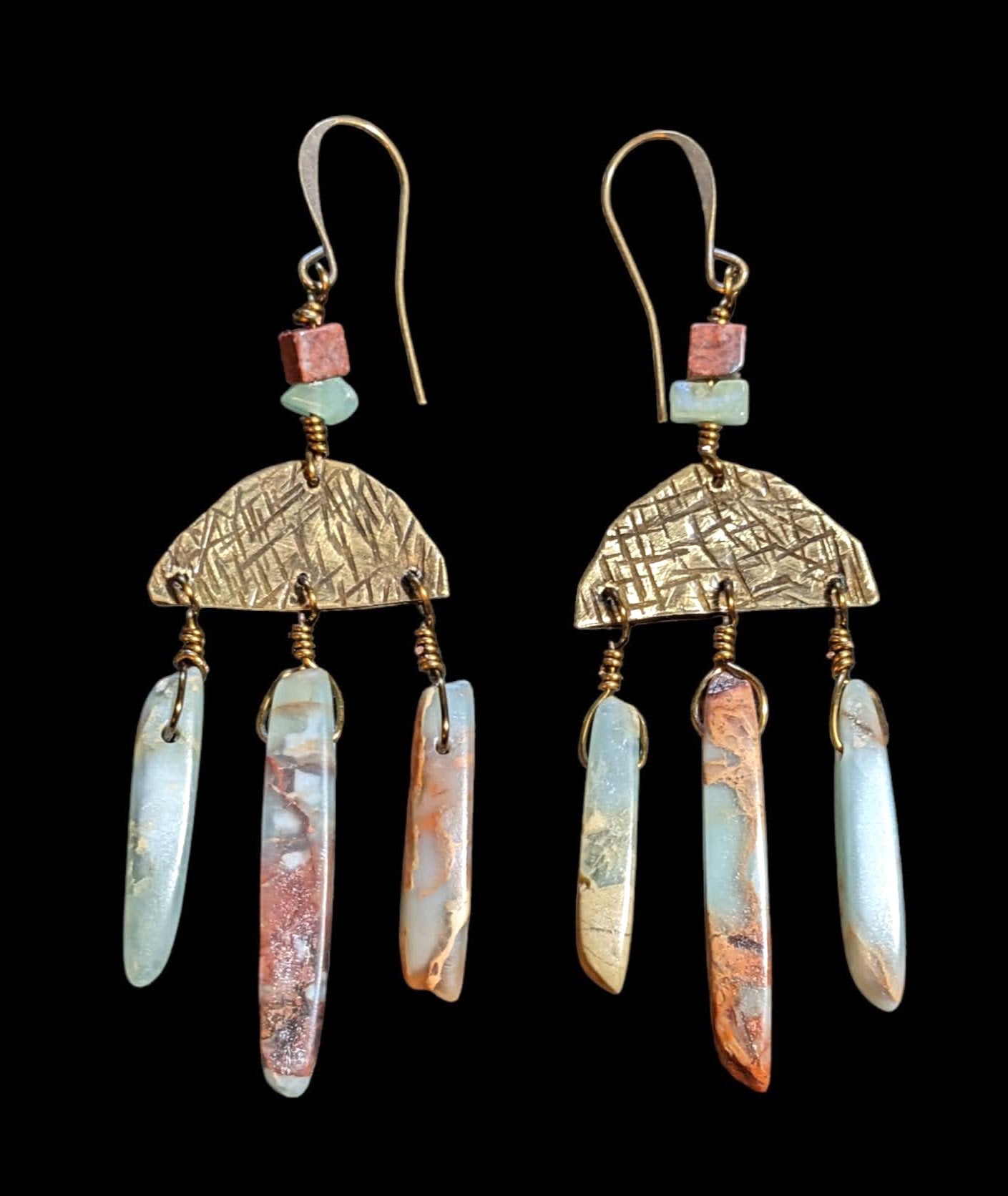 aqua terra chandelier earrings
