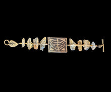 aspen leaf & citrine bracelet