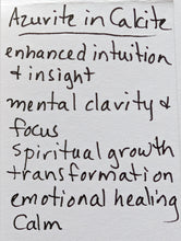 azurite in calcite trees set