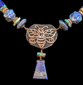 Lapis & Turquoise Bee Set