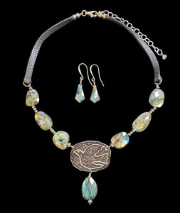 Bird & Labradorite Set