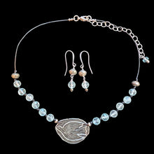 bird & blue topaz set