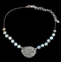 bird & blue topaz set