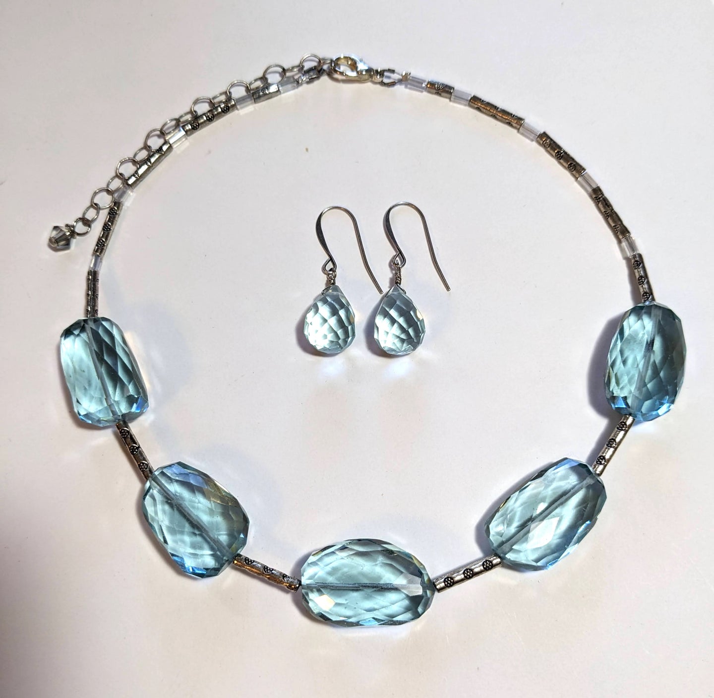 ice blue crystal set