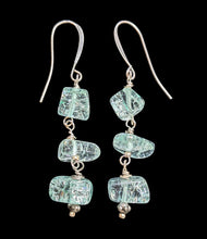 blue crackle quartz set