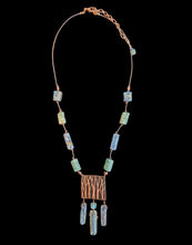 green & blue kyanite trees set