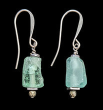 faceted aqua glass set