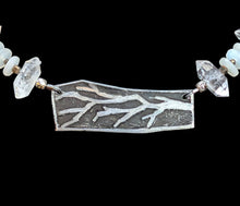 herkimer diamond & moonstone branch set