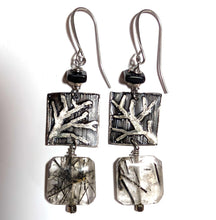 branch & tourmalinated quartz set