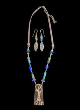 brass tree & turquoise set