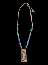 brass tree & turquoise set