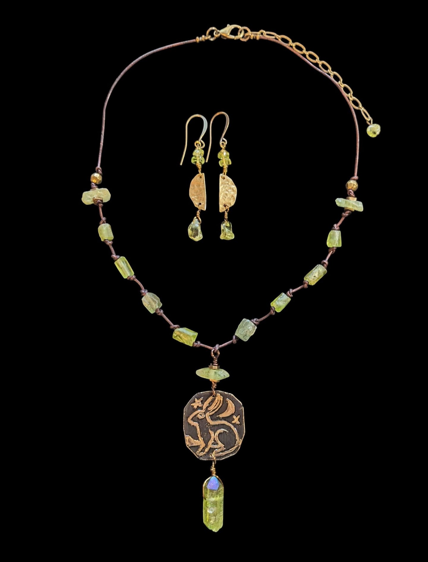 bunny & peridot set