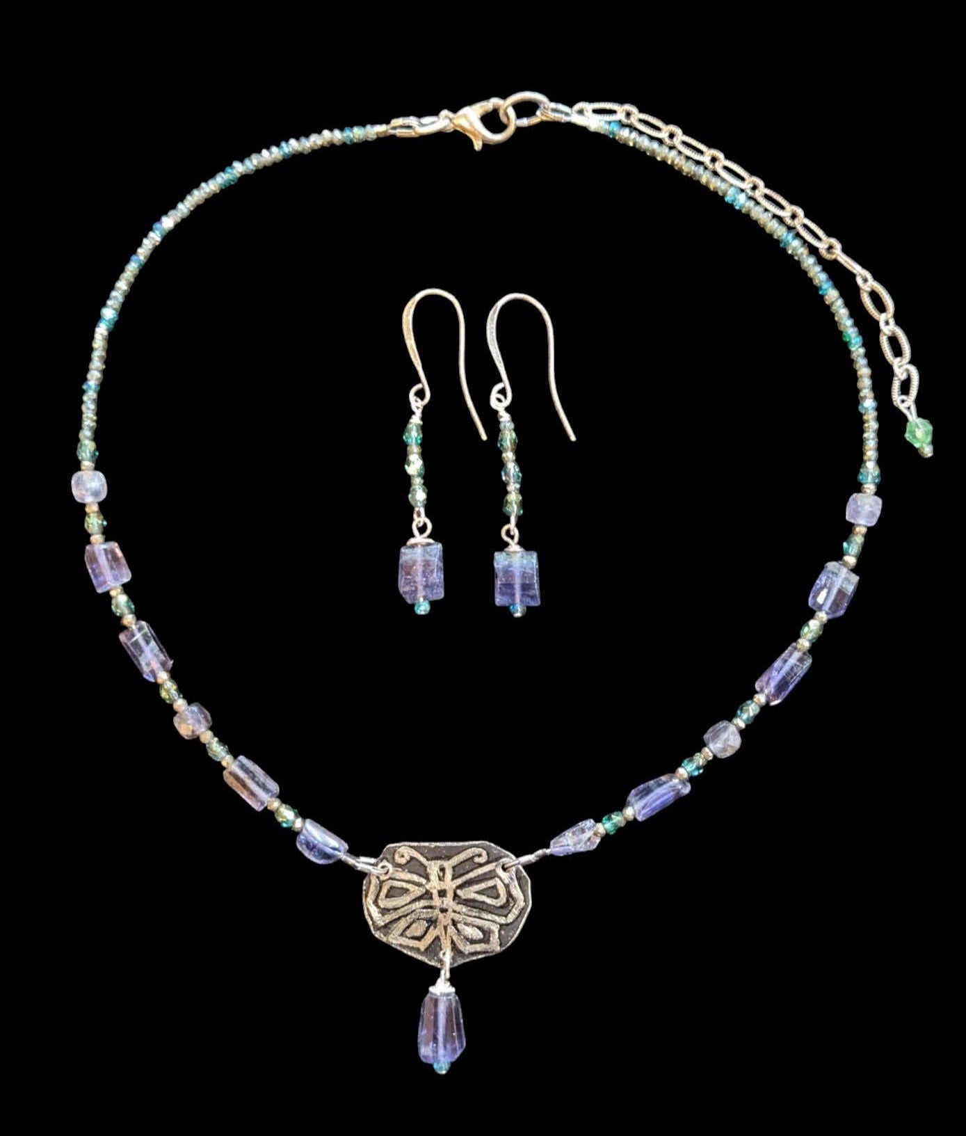 butterfly & iolite set