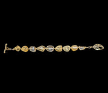 citrine leaf bracelet