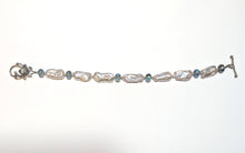pearl & crystal flower bracelet