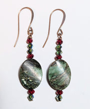 ruby in zoisite earrings