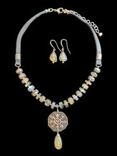 dandelion & labradorite set