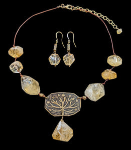 Dill Flower & Citrine Set