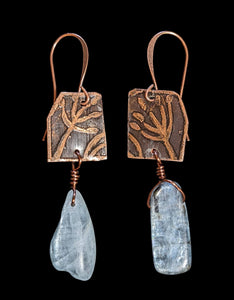 Dill Flower Kyanite Earrings