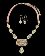 dragonfly & citrine set