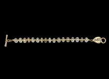 faceted citrine leaf bracelet