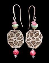 ruby in zoisite flower set
