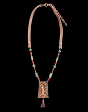 garnet & labradorite tree set