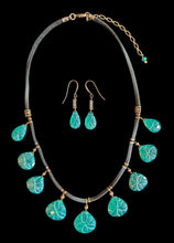 green onyx flower set