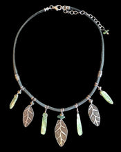 green kyanite leaves set