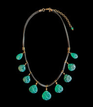green onyx flower set