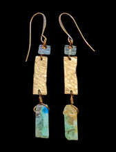 brass branch & mixed stones set