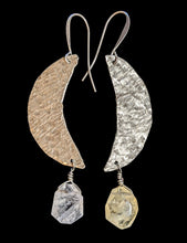 moon & rutilated quartz set