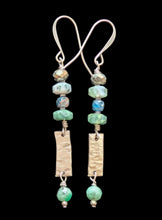 azurite in calcite trees set