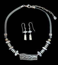herkimer diamond & moonstone branch set