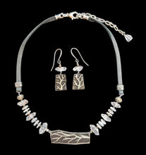 herkimer diamond & moonstone branch set