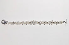 herkimer diamond & moonstone flower bracelet