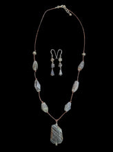 labradorite pendant set