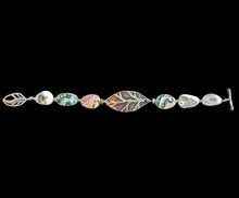 ocean jasper leaf bracelet