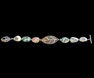 Ocean Jasper Leaf Bracelet