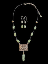 leaf & green kyanite set