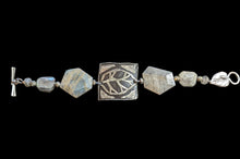 leaf & labradorite bracelet