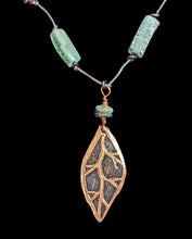 vintage & roman glass set leaf set