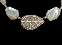 leaf & labradorite set