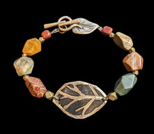 red creek jasper leaf bracelet